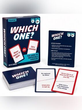 Paladone Which One? Impossible Choices Card Game Party Game 50 Cards